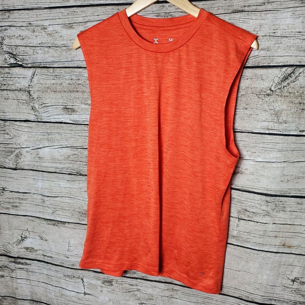 Mens Xersion Active Orange Tank Top Size Medium